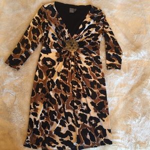 Silky, stretchy Muse leopard dress Sz 6